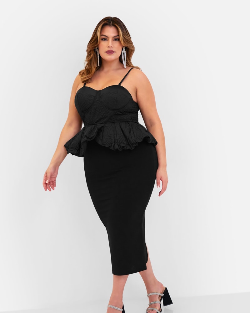 Side peplum dress cheap